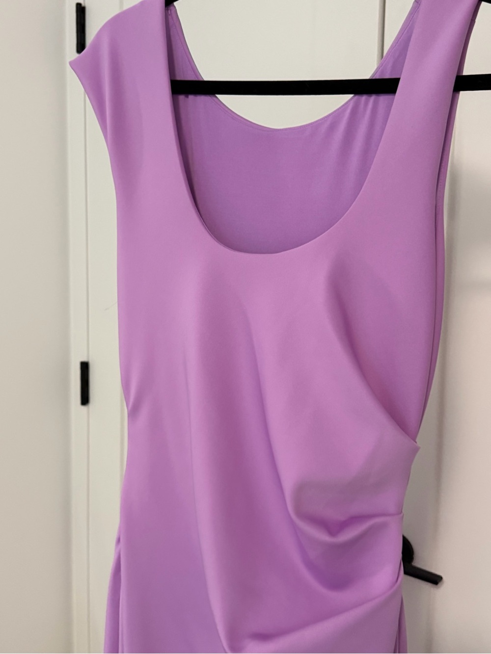 Black Halo Lilac Scoop-Neck Draped Maxi Dress - Picture 4 of 5